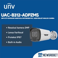 UNV UAC-B312-ADPZMS 2MP CCTV OUTDOOR VARIEFOCAL MOTORIXED POC AUDIO BULLET ANALOG CAMERA