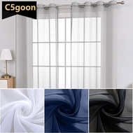 C5GOON 1Pc 1.34m Tulle Sheer Solid Curtains for Living Room Bedroom Window Curtain Drape Rod Pocket Curtains Panel Fabric Decor Voile Organza J2Z3