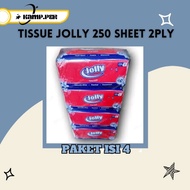 Jolly TISSUE 250SHEET 2PLY 4PCS