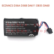 Original for ECOVACS D36A D36B DA611 DB35 DA60 Sweeping Robot  Lithium ion Rechargeable  Battery 10.