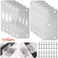 Cabinet Hinge Repair Plate Kit - Hardware Accessories - For Household Kitchen Cupboard Furniture Doo