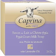 Caprina By Canus Fresh Goat's Milk Soap, Lavender 9.6 Oz (3 Bars) - 1 Pack
