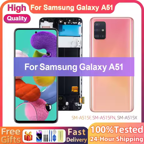 Super AMOELD Display For Samsung Galaxy A51 LCD Display Touch Screen Digitizer Assembly For Samsung 