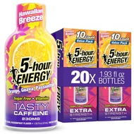 5-hour ENERGY HAWAIIAN BREEZE Flavor, 20 Count, 1.93 Fl Oz Energy Shot, Extra Strength, Amino Acids,