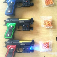 MAINAN PISTOL PELURU LASER AZZURI / HAND GUN / AIRSOFT GUN