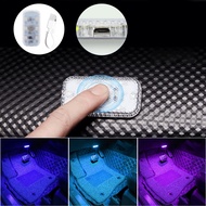 New Car LED Touch Lights Wireless Interior Light Auto Roof Ceiling Reading Lamps for Door Foot Trunk Storage Box USB Charging