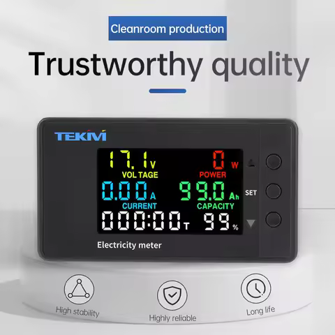 9050-6DH Multimeter Multifunction Digital DC Voltage Ammeter Power Meter Bidirectional Detection DC 