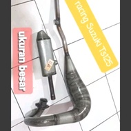 SUZUKI Large Racingknalpot Ts125SUZUKI Racingknalpot Ts125SUZUKI knalpot Rare Ts125SUZUKI
