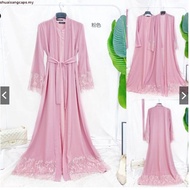 Maternity dress women mengandungERYNA ABAYA jubah muslimah lace jubah abaya baju budak perempuan lon