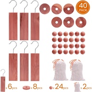 Homode Cedar Blocks for Clothes Storage, Cedar Wood Chips and Balls for Closets and Drawers, Fresh S