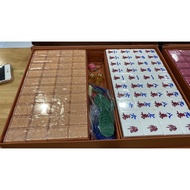 Champagne Gold Crystal Glittering Singapore Mahjong Set