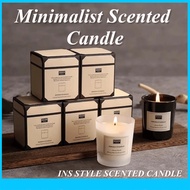 Home Deco Aromatherapy Scented Candle - Menahem Soy Wax Essential Oil Candle, Odor-Eliminating & Ide