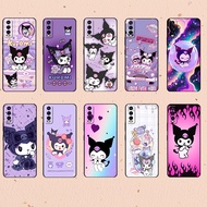 Fashion print for
 Vivo Y15S Y15A Y16 Y17 Y17S Y19 Y20i Y20S Y20 Kuromi Soft black TPU phone case