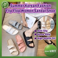 EASYWARE 2023 Summer K-Style Fashion Flip Flop Women Sandal Shoe Slipper