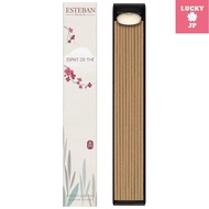Esteban Esprit de Te Sticks, 40 sticks, incense with incense burner, made in Japan