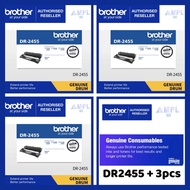 Genuine Brother DR2455 Drum Unit Kit 3pcs in one carton| L2535DW,2550DW,HL-2375DW,MFC-L2715DW,2750DW