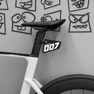 Creative Acrylic Mountain Bike Road Bicycle Number Plate Wind Breaker Tail Seat Tube Support Decorat