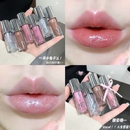 Glossy Lip Gloss Water Gloss Mirror Glass Toot Lip Moisturizing Fine Glitter Lip Gloss 0119