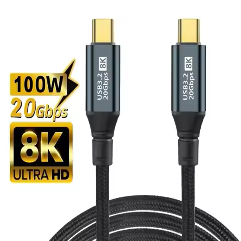 PD 100W USB 3.2 Gen 2 Type C to C Cable For iPhone 15 Pro Max Macbook iPad Samsung TV Hard drive Dat