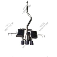 Honda Civic FL5 Type R 2.0 Turbo Car Muffler Exhaust Valvetronic Electric On Off Valve Carbon Fiber 