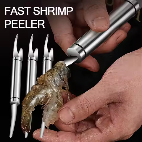 304 Stainless Steel Shrimp Opener Double Head Shrimp Thread Cutter Clean Dissecting Fish Maw Knife O