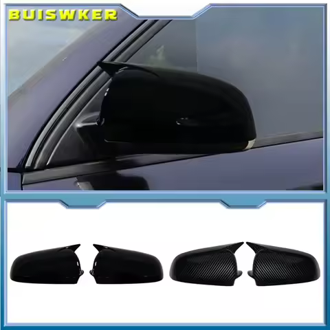 Carbon Look and Bright Black Rearview Mirror Case Side Mirror Shell For Audi A3 S3 8P 05-08 A4 S4 B6