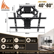 TV Bracket Full Motion Adjustable 26-85 inch TV Wall Mount Bracket Heavy Duty TV Stand Flat Panel TV