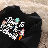 Kaos Retro Space Adventure Back to School Atasan Tshirt korean baju tshirt wanita lengan vintage len