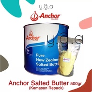 Anchor Salted Butter (REPACK) 500gr / Anchor Butter / Mentega Anchor