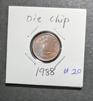 1pc 1sen 1988 Die Chip #20