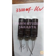 Capacitor elco 3300uf 16V / 3300 uf 16 V / 3300 16v