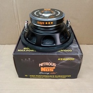 subwoofer ads nitrous 10 inch baru 1000 watt doublecoil