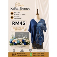 Baju Kaftan Borneo Kain Licin