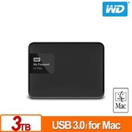 [ASU小舖] WD My Passport for Mac 3TB 2.5吋行動硬碟 