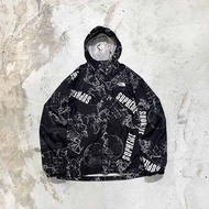 【工工】The North Face X Supreme Venture Jacket Black 2012聯名款 地圖 薄風衣外套