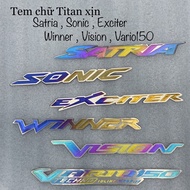 Gf5 titanium sticker for satria sonic ex winner vision