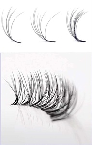 ขนตา พ.ส จีน ความงอน LC ความยาว 9-13มม ความหนา 0.07