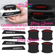 8PCS MARCH CAR HANDLE STICKER NISSAN MARCH CAR DOOR HANDLE PROTECTIVE STICKER