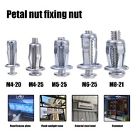 4 Pcs M4 M5 M6 M8 Petal Fixing Bolt Hollow Wall Nut Kit / Metal Screw High-quality Petal Rivet Lock 