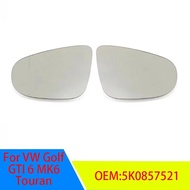 5K0 857 521 Left Side Aspherical Outside Mirror Glass Rearview Mirror Glass w/Heated For VW Golf GTI