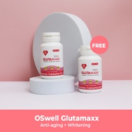 Oswell Gluta Maxx - (2 bottle)  60 Chewable Tablet for Whitening &amp; glowing skin 400mg  FDA APPROVED