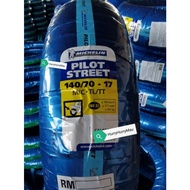 Michelin 140/70-17 Pilot Street 1 / Pilot Street 2 Tubeless Motorcycle Tyre Saiz 17 inch(TAHUN 2022)