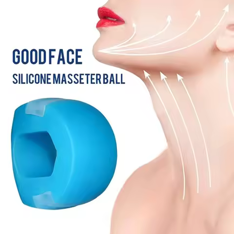 Fitness Jawline Exercise Stress Ball Face Jaw Exerciser Trainer Muscle Simulator for Cheekbones Trai