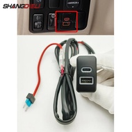 Car Charger QC3.0 USB PD Quick Charging Socket Phone Charge Power Adapter Socket for Toyota FJ Cruis