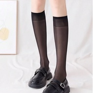 1/3/5 Pairs Of Calf Socks For Women Summer Thin Jk Student Socks Transparent Mid-Tube Black Half-Tub