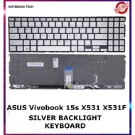 NEW keyboard for ASUS Vivobook 15s X531 X531F X531FA S5500 S531F S5500F S532F SILVER BACKKLIGHT lapt