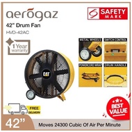 Aerogaz/ Caterpillar LARGE-SIZED HVD-42AC 42" HIGH VELOCITY DRUM Air Circulator Fan