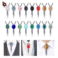 [Blesiya] Stylish Cowgirl Bolo Tie Western Necktie Jewelry Shirt Neck Ties Oval Apparel Accessory fo