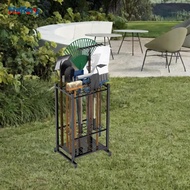 [Hellery] Garden Tool Organizer Mop Broom Holder Adjustable Yard Tool Hangers Stable Hand Tools Tool