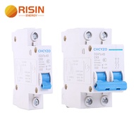 Risin 1P 2P DC 220V Circuit Breaker Solar Mini Circuit Breaker 10A 16A 20A 25A 32A 40A 50A 63A DC MC
